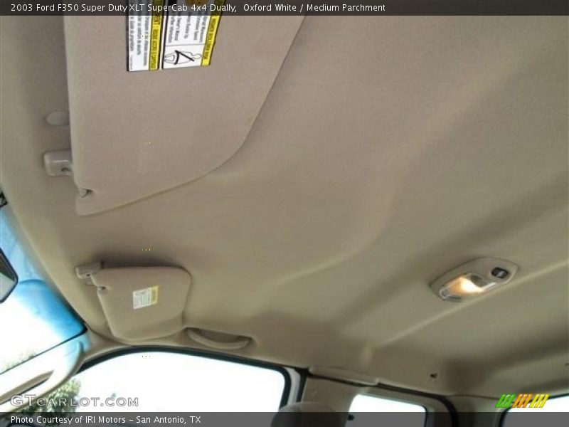 Oxford White / Medium Parchment 2003 Ford F350 Super Duty XLT SuperCab 4x4 Dually