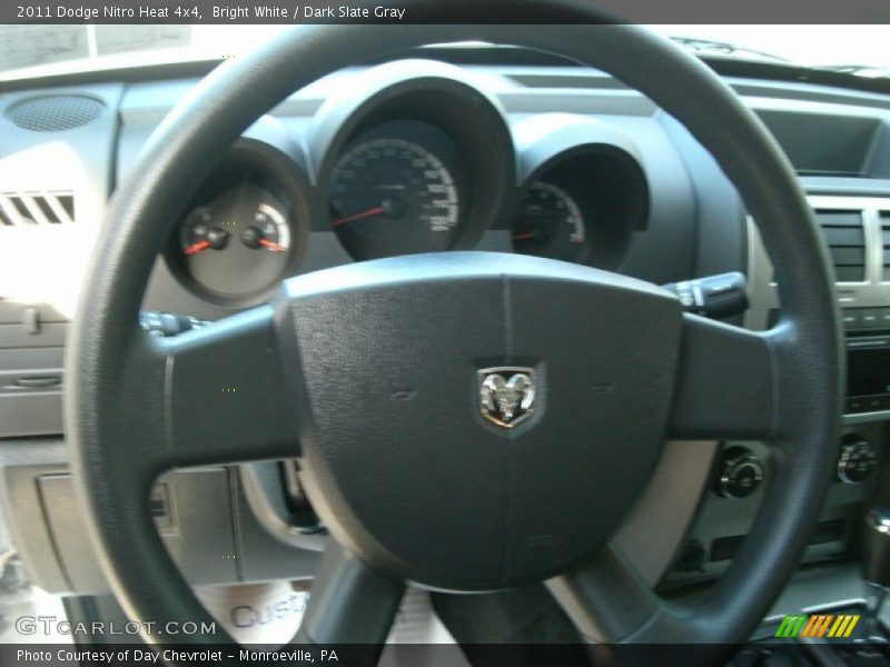 Bright White / Dark Slate Gray 2011 Dodge Nitro Heat 4x4
