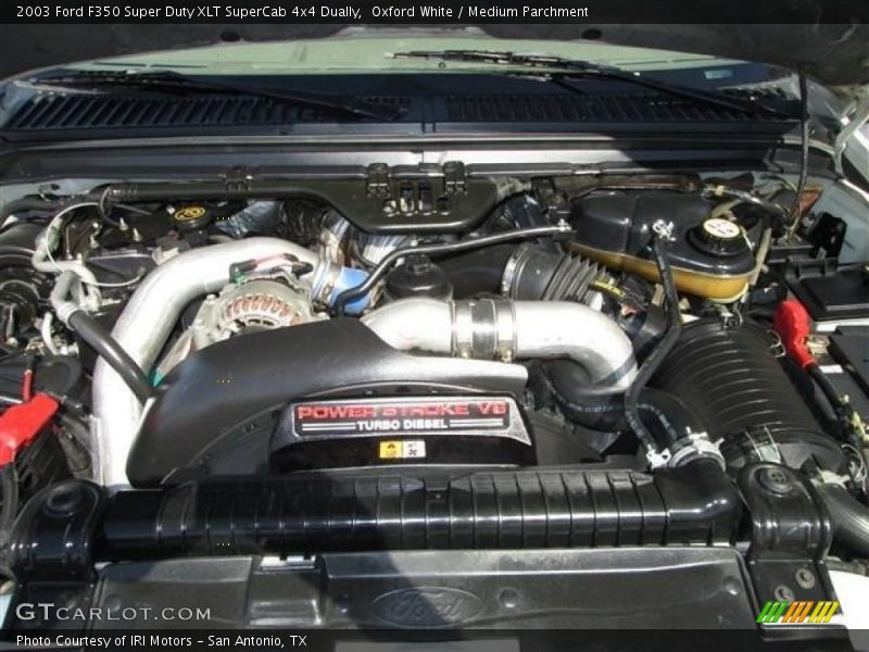 Oxford White / Medium Parchment 2003 Ford F350 Super Duty XLT SuperCab 4x4 Dually