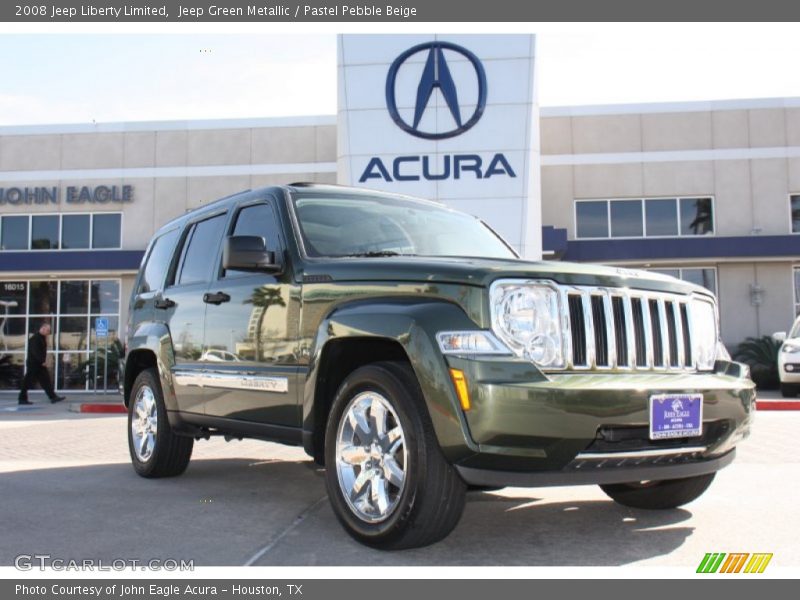 Jeep Green Metallic / Pastel Pebble Beige 2008 Jeep Liberty Limited