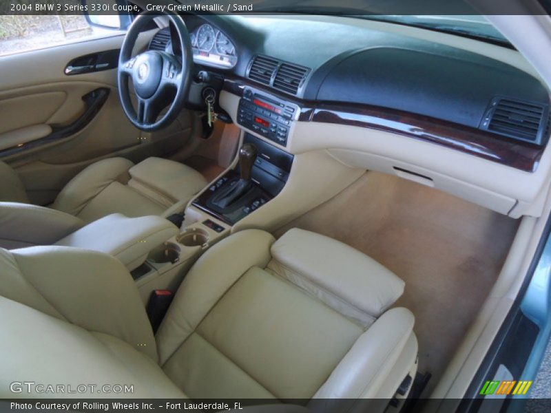 Grey Green Metallic / Sand 2004 BMW 3 Series 330i Coupe