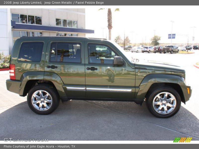 Jeep Green Metallic / Pastel Pebble Beige 2008 Jeep Liberty Limited