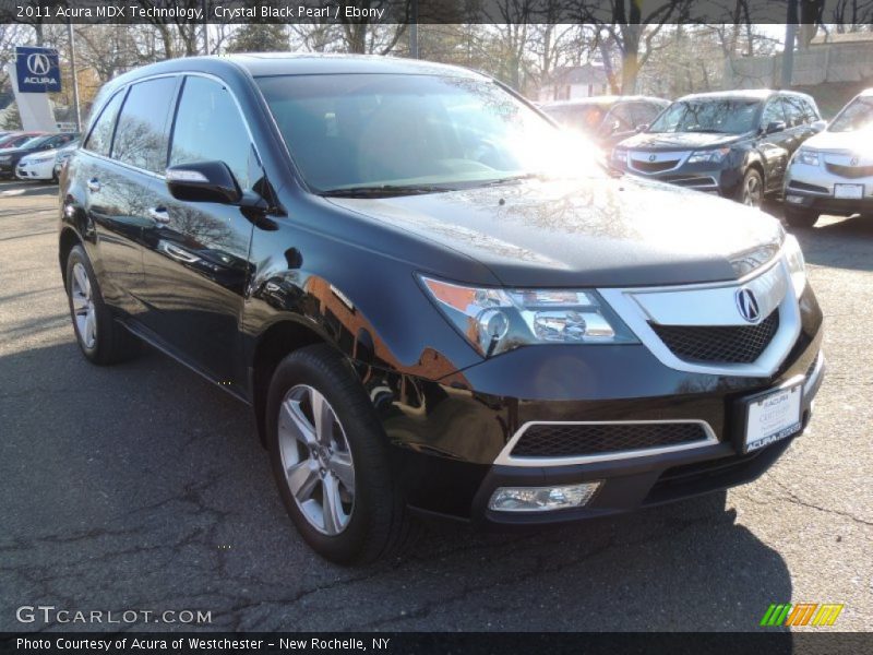 Crystal Black Pearl / Ebony 2011 Acura MDX Technology