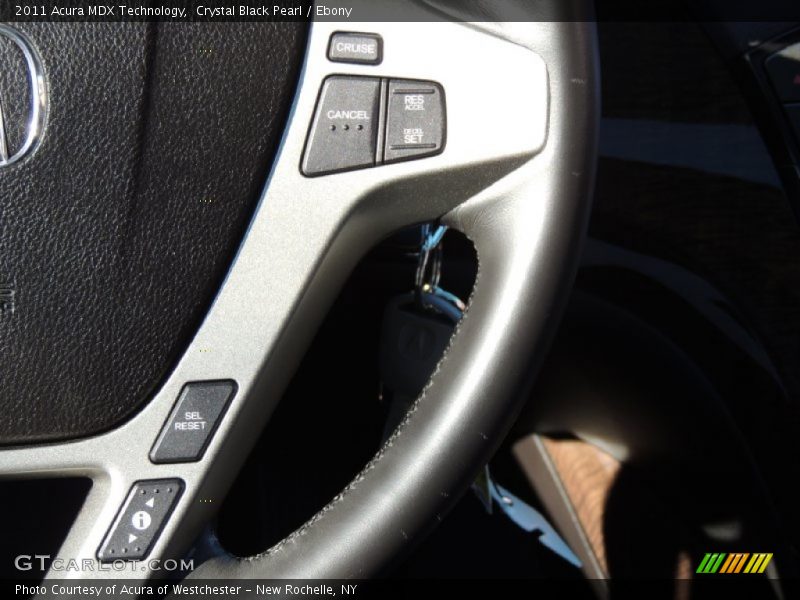 Crystal Black Pearl / Ebony 2011 Acura MDX Technology