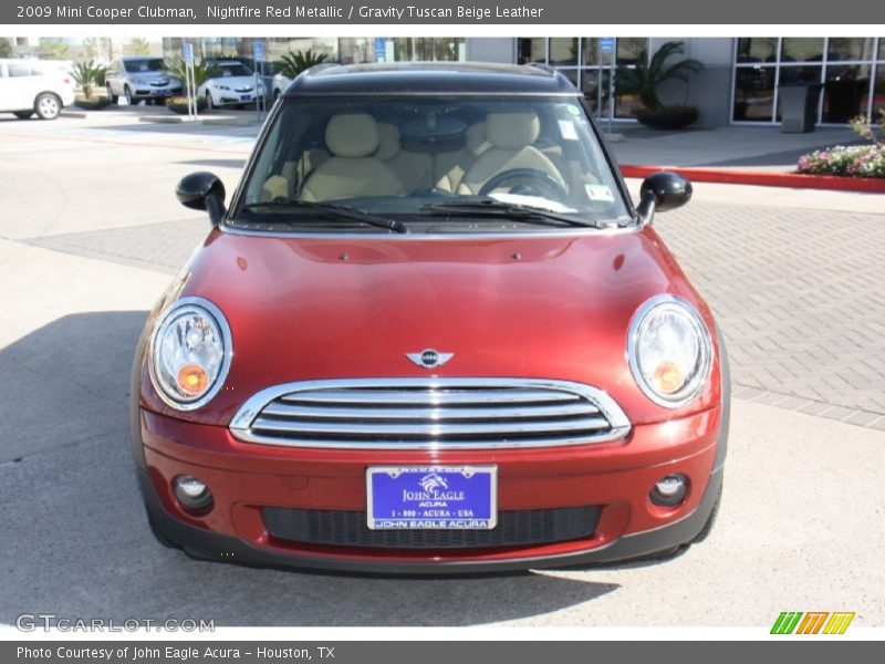 Nightfire Red Metallic / Gravity Tuscan Beige Leather 2009 Mini Cooper Clubman