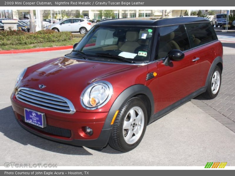Nightfire Red Metallic / Gravity Tuscan Beige Leather 2009 Mini Cooper Clubman