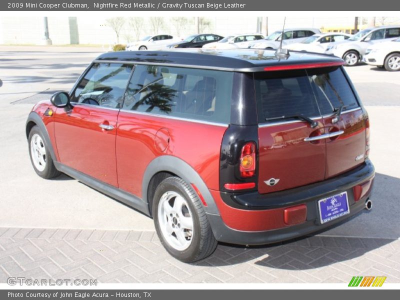 Nightfire Red Metallic / Gravity Tuscan Beige Leather 2009 Mini Cooper Clubman