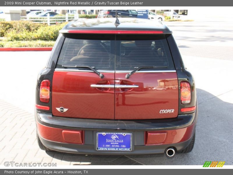 Nightfire Red Metallic / Gravity Tuscan Beige Leather 2009 Mini Cooper Clubman