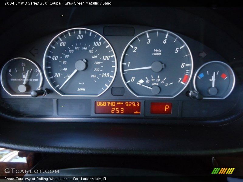  2004 3 Series 330i Coupe 330i Coupe Gauges