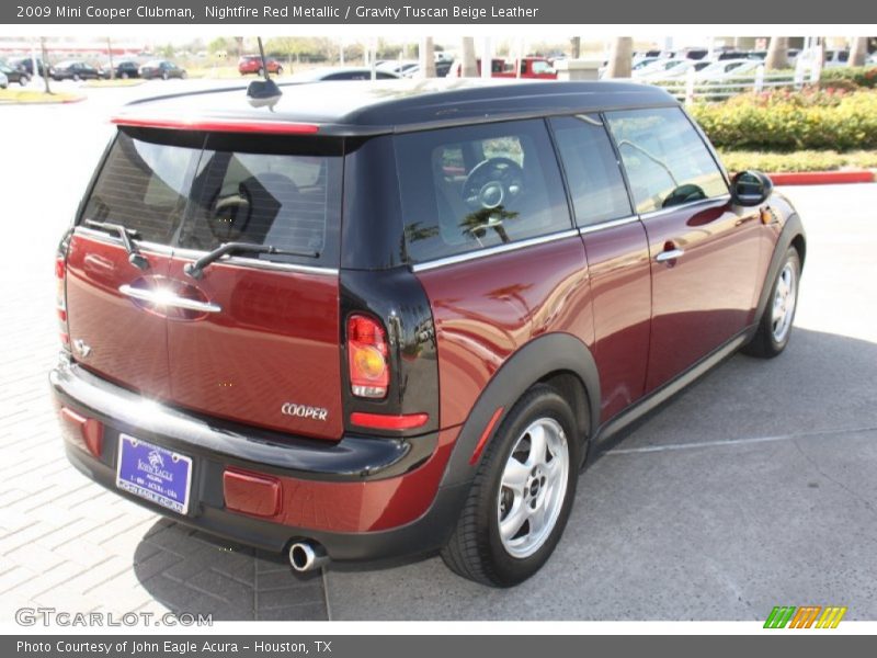 Nightfire Red Metallic / Gravity Tuscan Beige Leather 2009 Mini Cooper Clubman