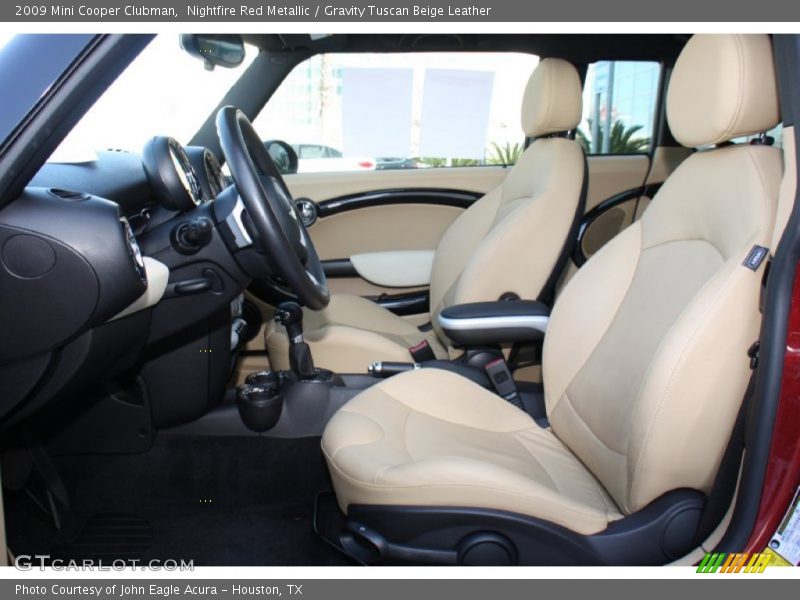  2009 Cooper Clubman Gravity Tuscan Beige Leather Interior