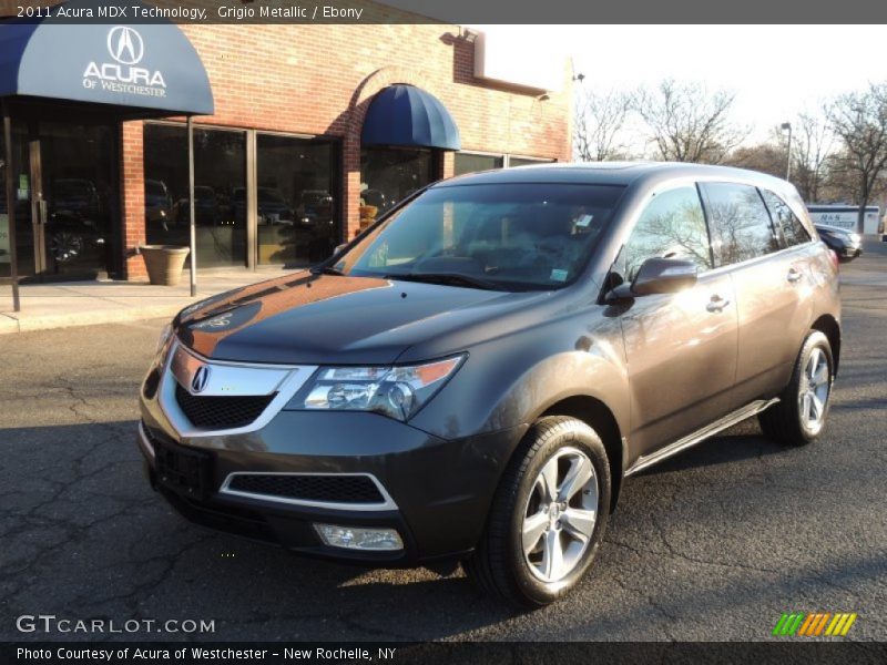Grigio Metallic / Ebony 2011 Acura MDX Technology