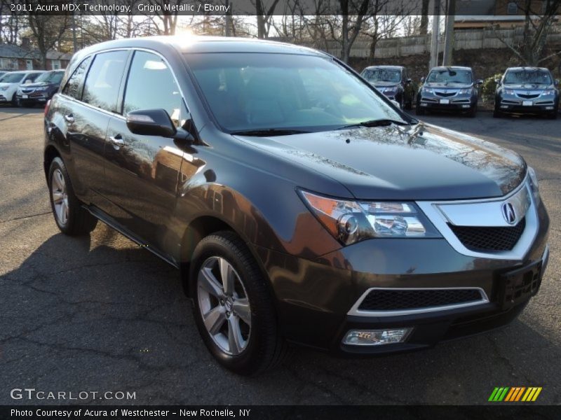 Grigio Metallic / Ebony 2011 Acura MDX Technology