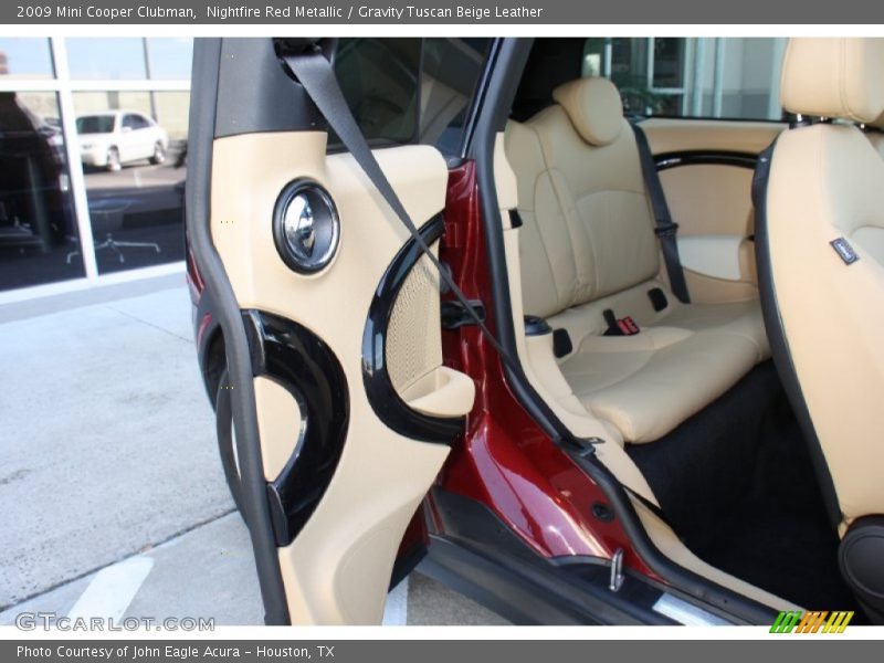 Nightfire Red Metallic / Gravity Tuscan Beige Leather 2009 Mini Cooper Clubman