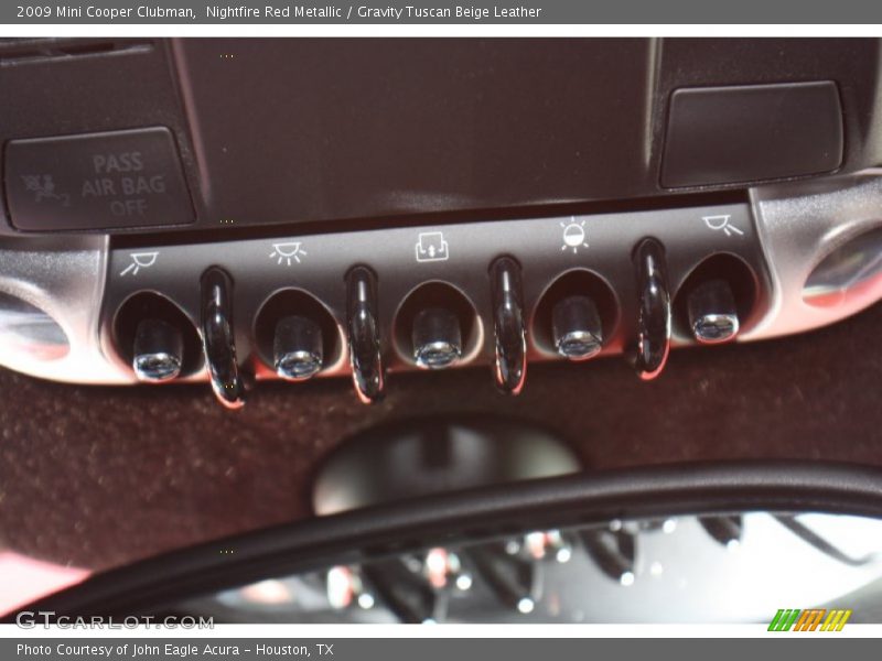 Nightfire Red Metallic / Gravity Tuscan Beige Leather 2009 Mini Cooper Clubman