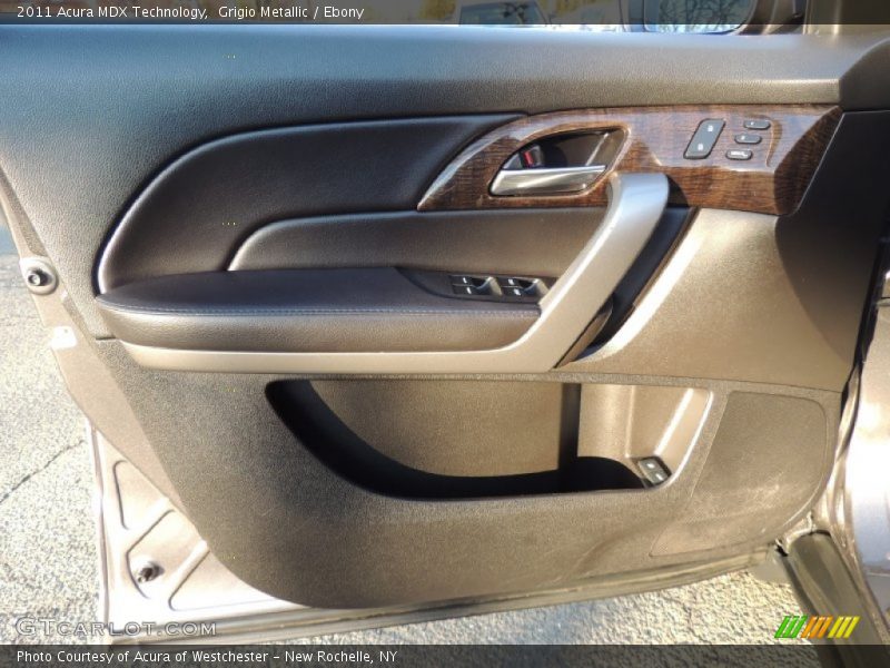 Grigio Metallic / Ebony 2011 Acura MDX Technology
