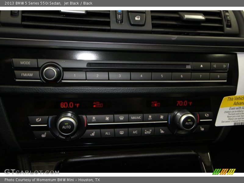 Jet Black / Black 2013 BMW 5 Series 550i Sedan