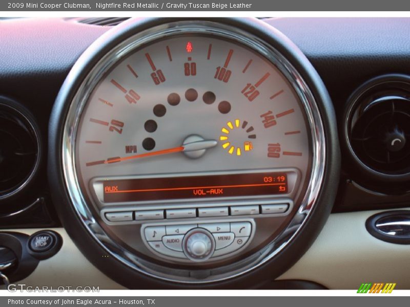 Nightfire Red Metallic / Gravity Tuscan Beige Leather 2009 Mini Cooper Clubman