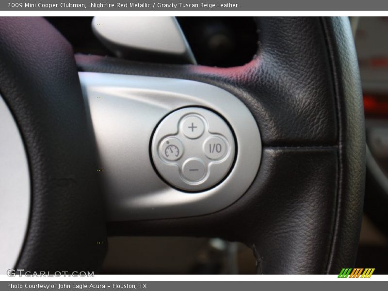 Nightfire Red Metallic / Gravity Tuscan Beige Leather 2009 Mini Cooper Clubman