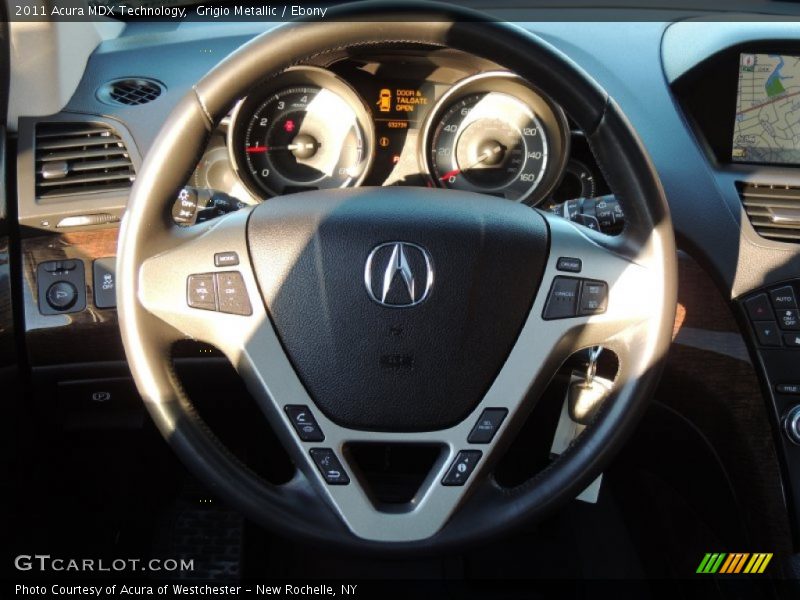 Grigio Metallic / Ebony 2011 Acura MDX Technology