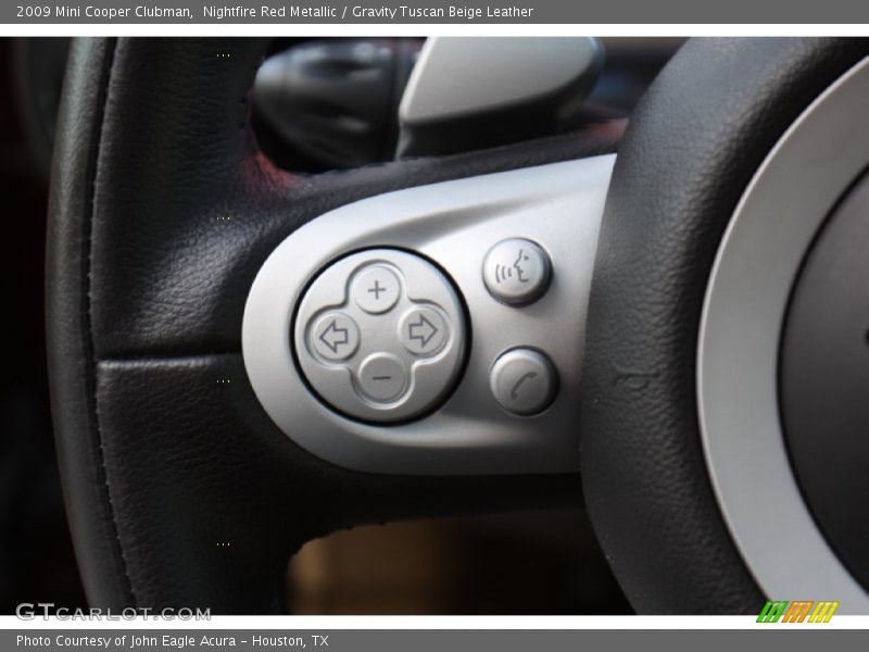 Nightfire Red Metallic / Gravity Tuscan Beige Leather 2009 Mini Cooper Clubman