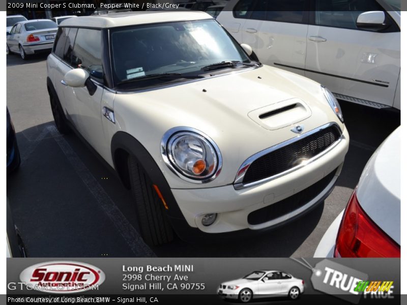 Pepper White / Black/Grey 2009 Mini Cooper S Clubman