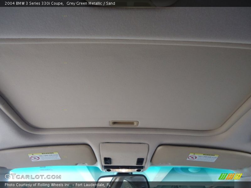 Grey Green Metallic / Sand 2004 BMW 3 Series 330i Coupe