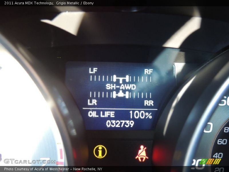 Grigio Metallic / Ebony 2011 Acura MDX Technology
