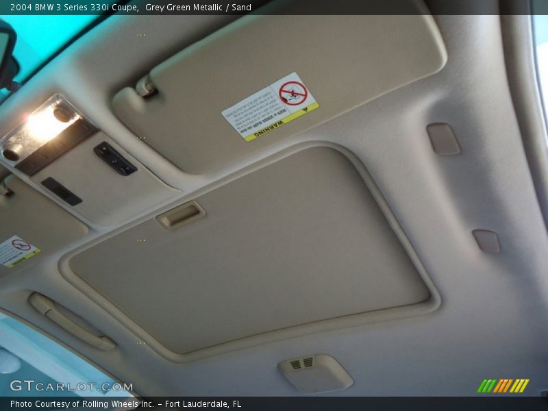 Grey Green Metallic / Sand 2004 BMW 3 Series 330i Coupe