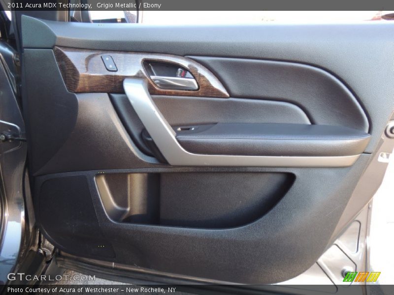 Grigio Metallic / Ebony 2011 Acura MDX Technology