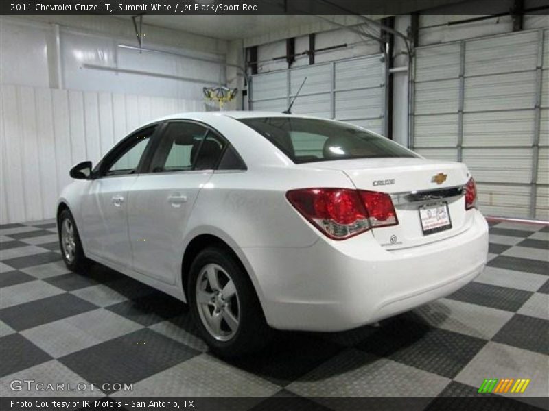 Summit White / Jet Black/Sport Red 2011 Chevrolet Cruze LT