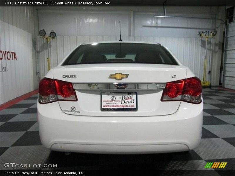 Summit White / Jet Black/Sport Red 2011 Chevrolet Cruze LT