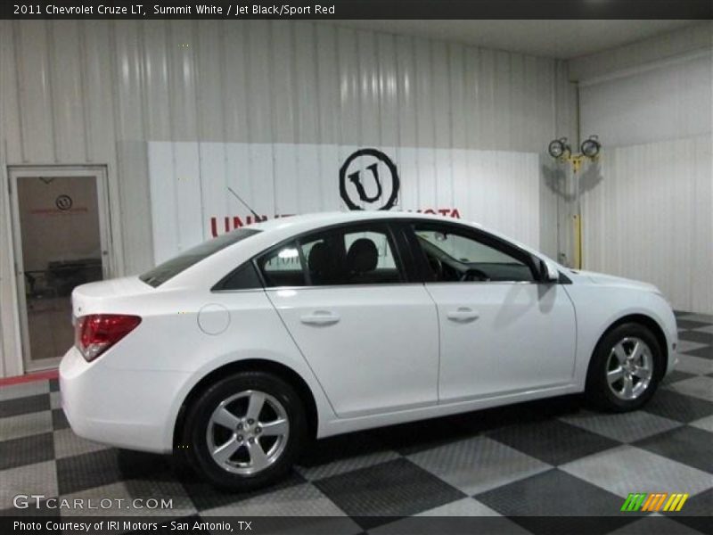 Summit White / Jet Black/Sport Red 2011 Chevrolet Cruze LT