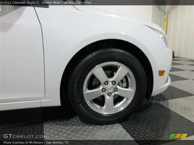 Summit White / Jet Black/Sport Red 2011 Chevrolet Cruze LT