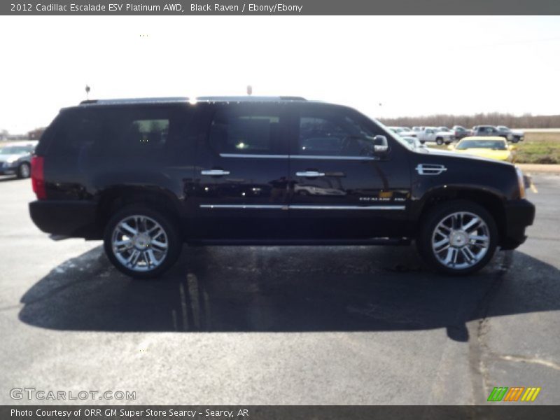 Black Raven / Ebony/Ebony 2012 Cadillac Escalade ESV Platinum AWD