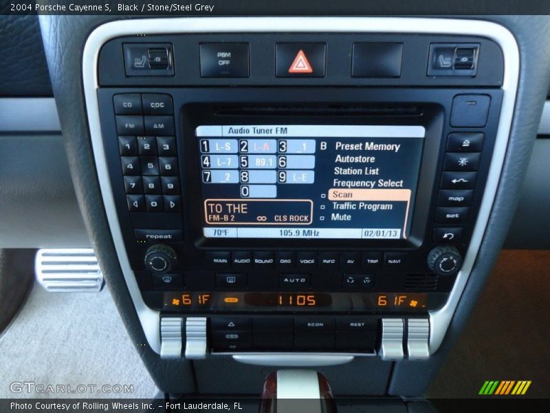 Controls of 2004 Cayenne S