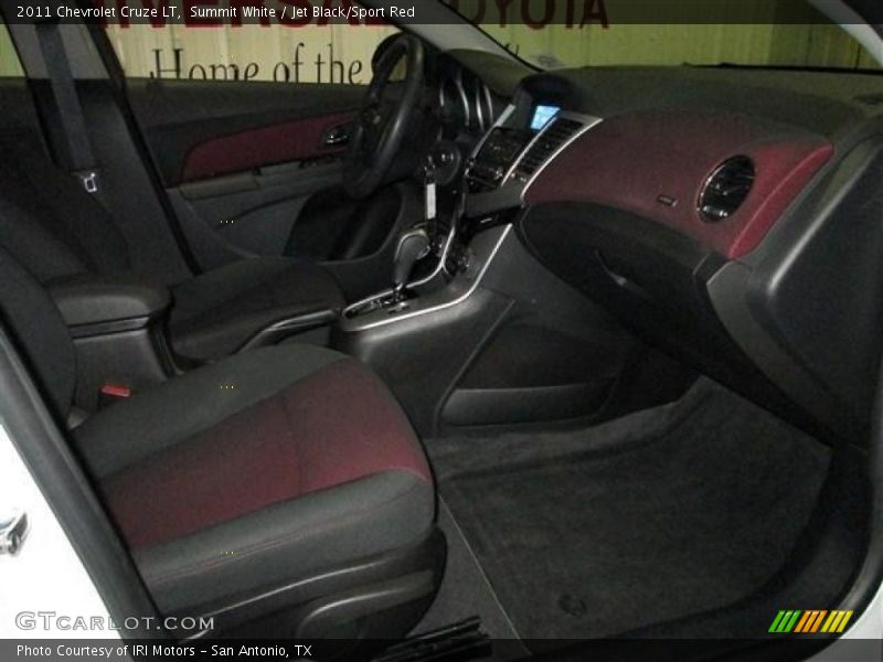 Summit White / Jet Black/Sport Red 2011 Chevrolet Cruze LT