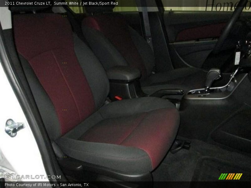 Summit White / Jet Black/Sport Red 2011 Chevrolet Cruze LT