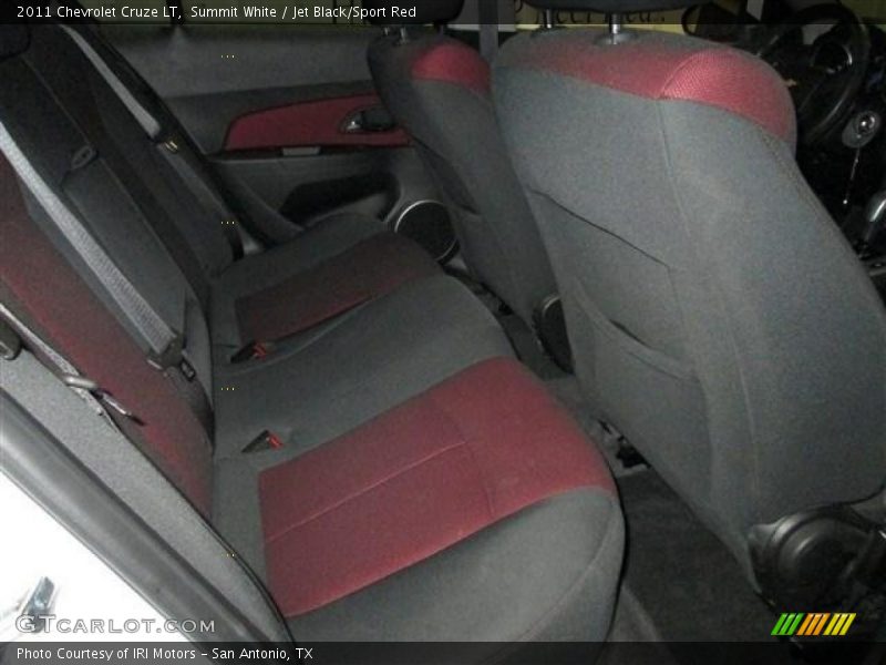 Summit White / Jet Black/Sport Red 2011 Chevrolet Cruze LT