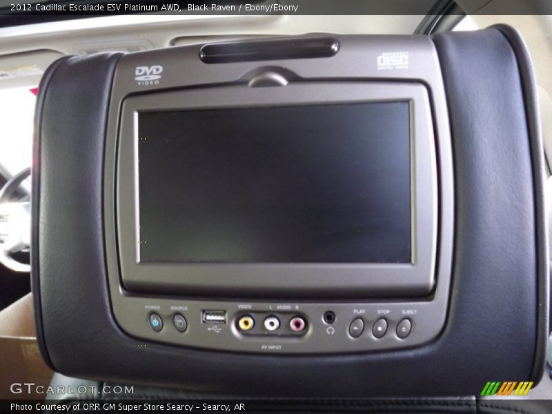 Black Raven / Ebony/Ebony 2012 Cadillac Escalade ESV Platinum AWD