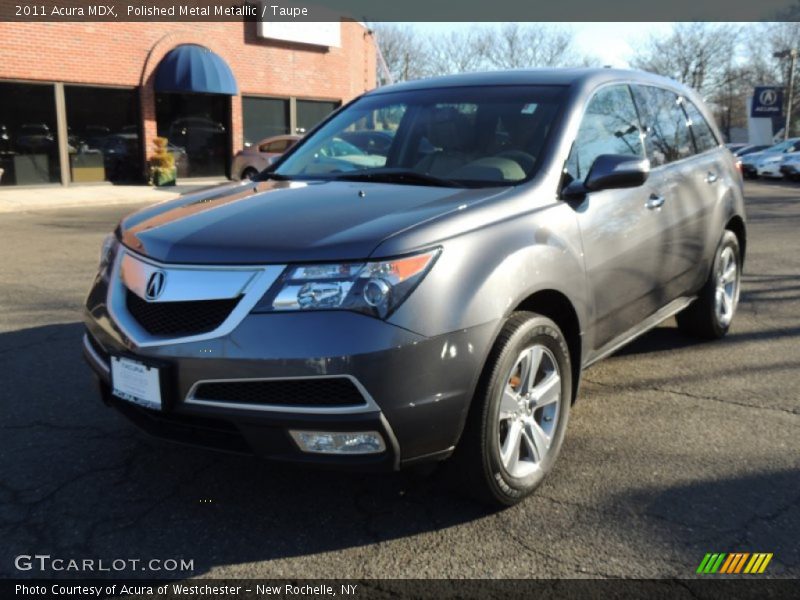 Polished Metal Metallic / Taupe 2011 Acura MDX