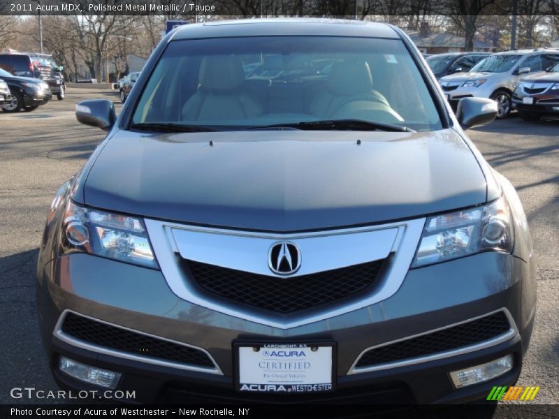 Polished Metal Metallic / Taupe 2011 Acura MDX