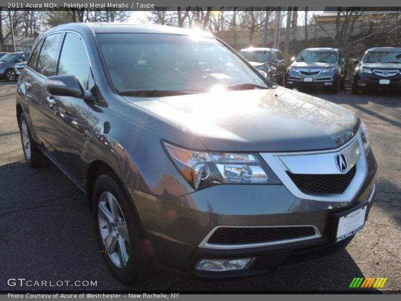 Polished Metal Metallic / Taupe 2011 Acura MDX