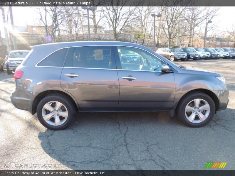 Polished Metal Metallic / Taupe 2011 Acura MDX
