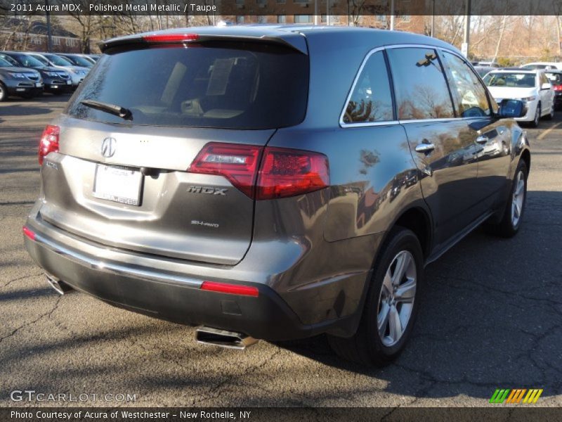 Polished Metal Metallic / Taupe 2011 Acura MDX