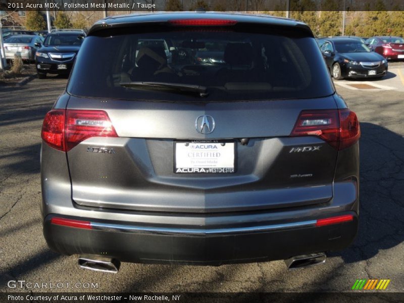 Polished Metal Metallic / Taupe 2011 Acura MDX