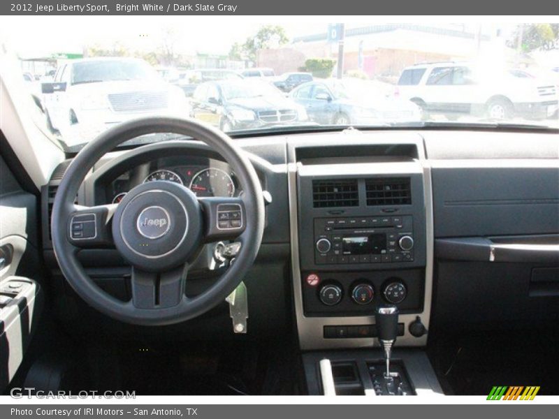 Bright White / Dark Slate Gray 2012 Jeep Liberty Sport