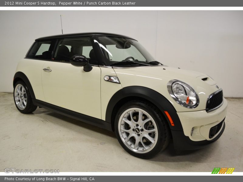 Pepper White / Punch Carbon Black Leather 2012 Mini Cooper S Hardtop
