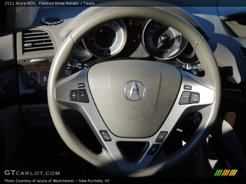 Polished Metal Metallic / Taupe 2011 Acura MDX
