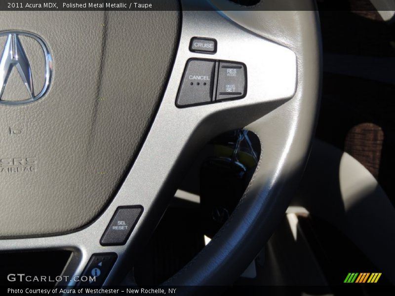 Polished Metal Metallic / Taupe 2011 Acura MDX